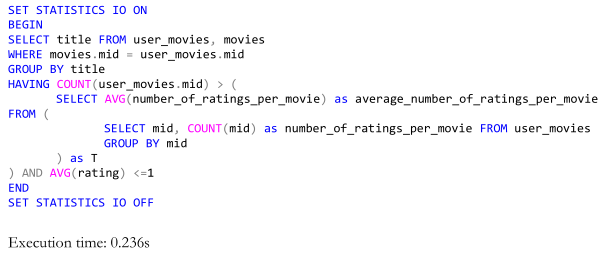 Database design